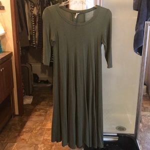 Olive green dress